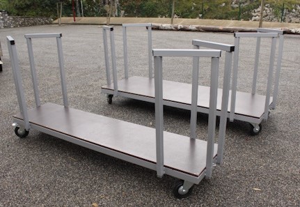 Chariots de transport pour bancs